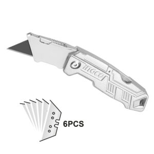 Ingco Αναδιπλούμενο Μαχαίρι Μοκέτας (61x19mm) - HUK6236