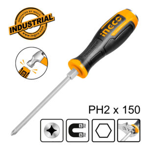 Ingco Κατσαβίδι Σταυρωτό Χτυπητό PH2x150mm - HGTS68PH2150