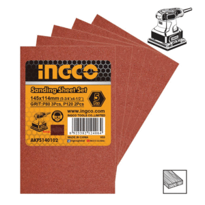 Ingco Σετ Φύλλα Λείανσης Παλινδρομικού Τριβείου (5 τεμ) - AKFS140102