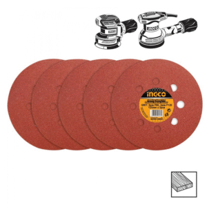 Ingco Σετ Γυαλόχαρτα Περιστροφικού Τριβείου Ø125mm (5 τεμ) - AKRS125051
