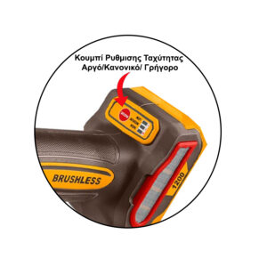 Alternative view of Ingco SOLO Γωνιακός Τροχός Μπαταρίας Ø125mm, 20V Li-Ion - CAGLI212027E