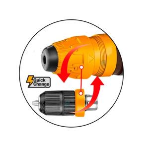 Alternative view of Ingco Πιστολέτο Μπαταρίας 20V Li-Ion, 5 σε 1 (SDS Plus, 2.5 J) +Ταχυτσόκ - CRHLI202689E