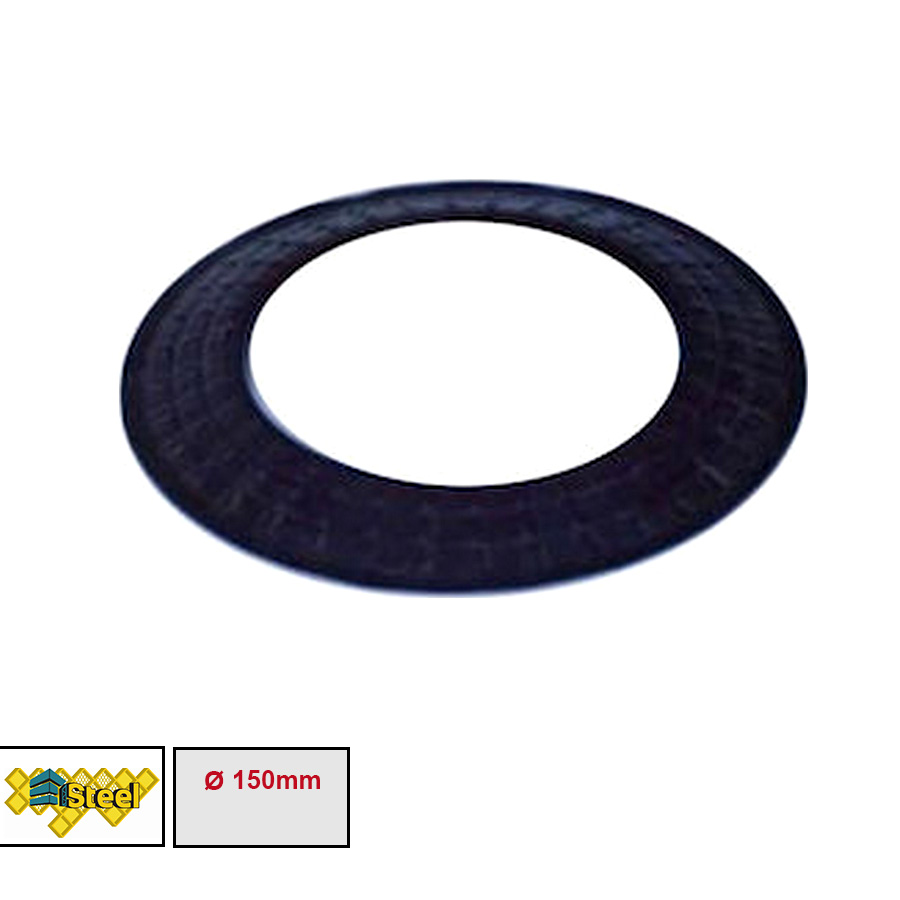 Steel Ροζέτα Καπνοδόχου Εμαγιέ Ø150 (μαύρο) - STBLR150 - Image 2
