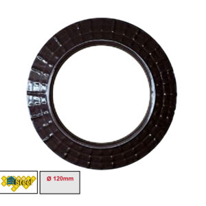 Steel Ροζέτα Καπνοδόχου Εμαγιέ Ø120 (καφέ) - STBRR120