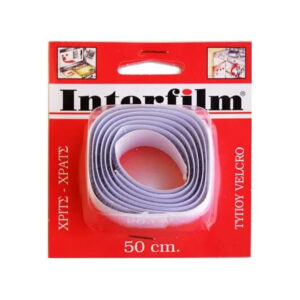 Alternative view of Interfilm Αυτοκόλλητη Ταινία Velcro (Χριτς Χρατς) Λευκή - 08077003