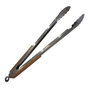 Home & Camp Λαβίδα BBQ από Ανοξείδωτο Ατσάλι, με Ξύλινη λαβή, 50cm - HC20649