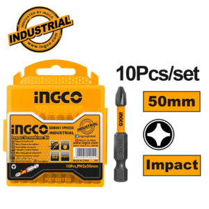 Ingco Κατσαβιδόμυτες 1/4" PH2x50mm (10 τεμ) - SDBIM11PH223