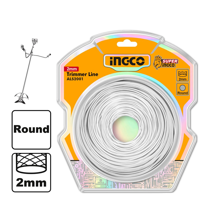 Ingco Στρογγυλή Μεσινέζα Ø2.0mm,120m - ALS2001