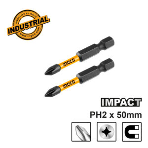 Ingco Κατσαβιδόμυτες Impact PH2x50mm (2 τεμ) - SDBIM71PH250