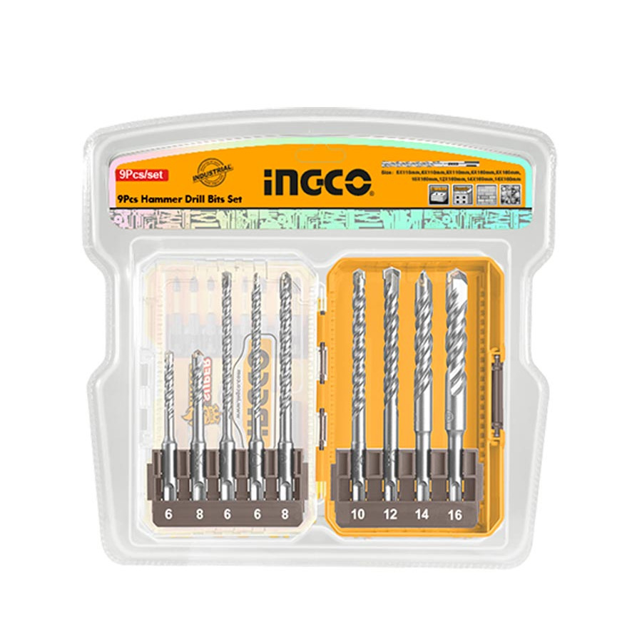 Ingco Τρυπάνια SDS Plus 6-16mm (9 τεμ) - AKDL30906 - Image 3
