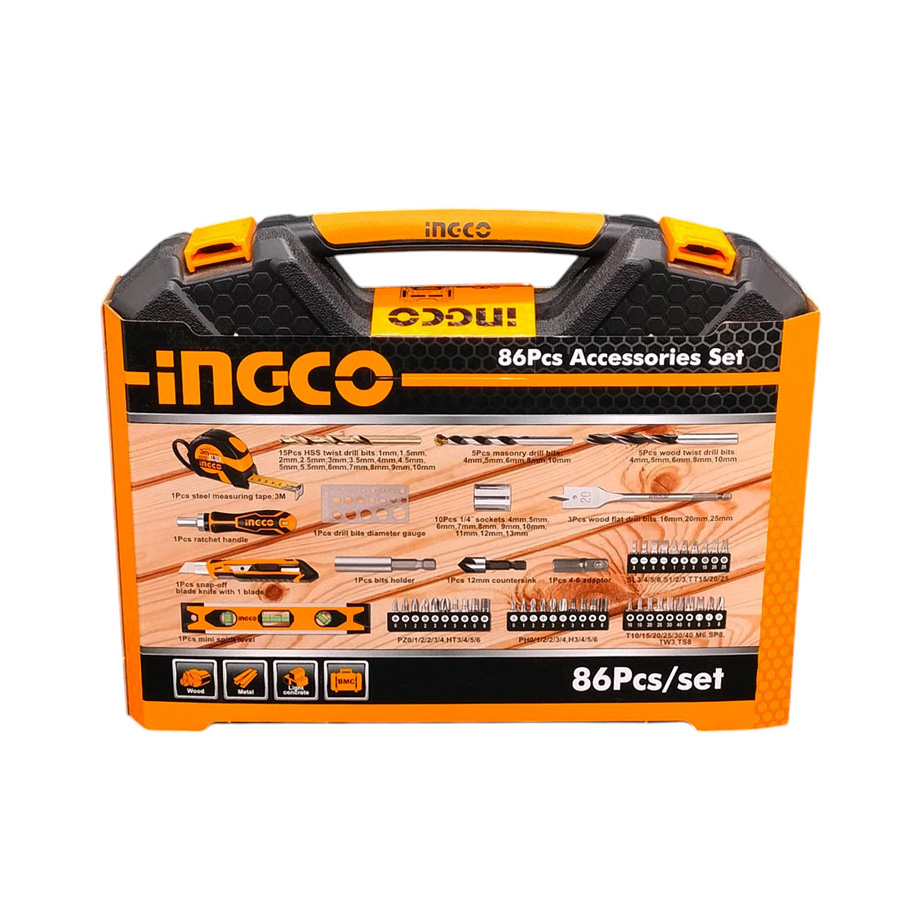 Ingco Σετ 86 τεμ Εξαρτήματα & Εργαλεία Χειρός - HKTAC010861 - Image 5