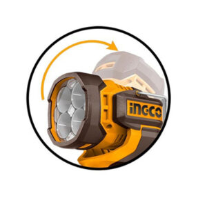 Alternative view of Ingco SOLO Προβολέας Μπαταρίας 20V Li-Ion (800-1400-2500 lumens) - CWLI20885