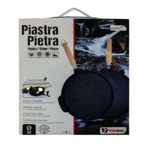 Vitrinor Πλάκα Ψησίματος με Πέτρινη Επίστρωση Ø32cm (διπλής όψης), Piastra Pietra - GNN0