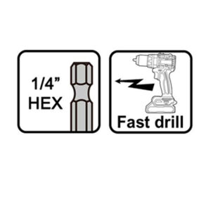 Alternative view of Ingco Σετ Διαμαντοτρύπανα, 4-10mm, 1/4" Hex (5 τεμ) - AKDB6055