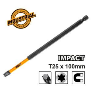 Ingco Κατσαβιδόμυτη Torx Impact T25x100mm (1 τεμ) - SDBIM71T25100