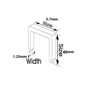 Alternative view of Ingco Δίχαλα Αεροκαρφωτικού Ga18, 5.7x1.25x40mm (για ACN50401) - AST18403