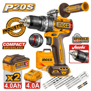 Ingco Κρουστικό Δραπανοκατσάβιδο Μπαταρίας 96Nm (Jacobs chuck) - CIDLI209686E