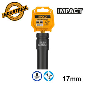 Alternative view of Ingco Εξάγωνο Καρυδάκι Μακρύ Impact-Αέρος 1/2" (17mm) - HDIS12172L