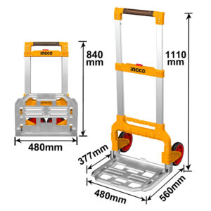 Alternative view of Ingco Πτυσσόμενο Καρότσι Μεταφοράς Φορτίου 130kg - HHWB61201