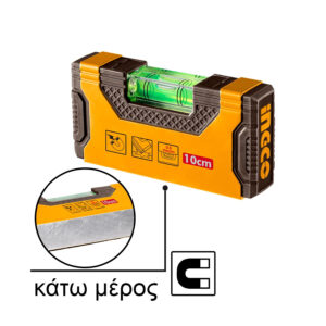 Alternative view of Ingco Μίνι Αλφάδι Μαγνητικό 10cm - HMSL05101