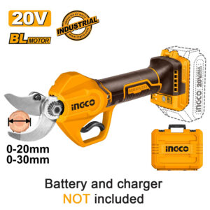 Ingco SOLO Ψαλίδι Κλαδέματος Μπαταρίας 20V Li-Ion + Βαλίτσα - CSSLI203081