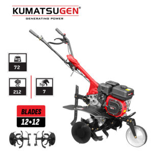 KumatsuGen Σκαπτικό Βενζίνης 7.0hp/212cc (12+12 μαχαίρια) - KPT100